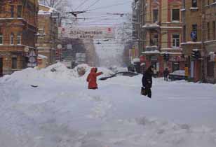 Снег в Петербурге
