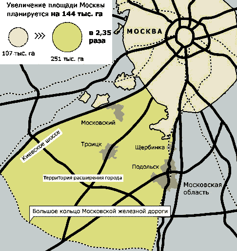 План-карта Москвы
